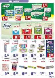 Volantino Migro Pagina 21: Piatti dessert colorati Paif €0,65, Sacchi pattumiera colorati con manici €0,75