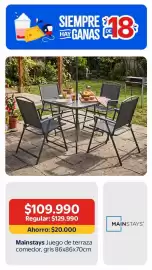Catálogo Lider Express Página 1: Mainstays - juego de terraza comedor €109.990,00