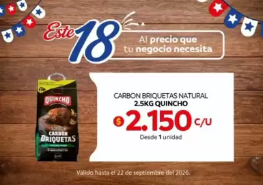 Catálogo Central Mayorista Página 2: Quincho - carbon briquetas natural 2.5kg €2.150,00