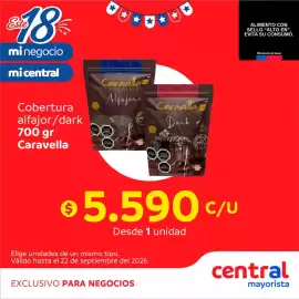 Catálogo Central Mayorista Página 3: Cobertura alfajor/dark €5.590,00