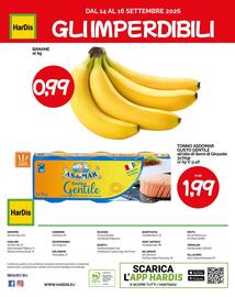 Volantino Hardis Pagina 16: Banane €0,99, Tonno AsdoMar Gusto Gentile €1,99