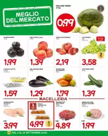 Volantino Hardis Pagina 4: Pesche Saturnine €2,19, Funghi a fette €1,59