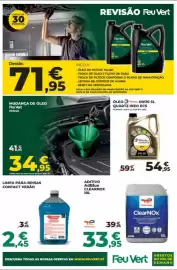 Folheto Feu Vert Página 3: Mudança de óleo feu vert 10w40 €34,95, óleo total 5w30 €54,95