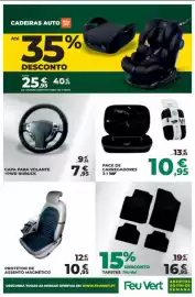 Folheto Feu Vert Página 5: Protetor de assento magnético €10,95, Tapetes Feu Vert €16,95