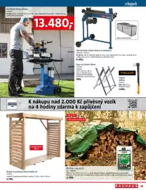 Bauhaus leták Strana 15: Dallas XL Regál na palivové dřevo €5.790,00, Koza na řezání dřeva €690,00