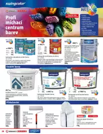 Bauhaus leták Strana 20: Váleček s teleskopickou tyčí €299,00, Swingcolor profi fasádní barva €1.490,00