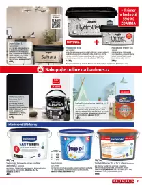 Bauhaus leták Strana 21: Swingcolor Easywhite barva na stěny a stropy €499,00, Jupol Classic €999,00