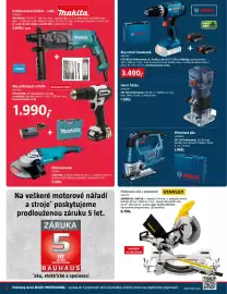 Bauhaus leták Strana 8: Stanley pokosová pila s pojezdem €6.790,00, Bosch přímočará pila GST 750 Professional €1.949,00