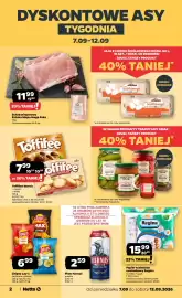 Netto gazetka tydzień 37 Strona 2: Schab wieprzowy Sztuka Mięsa Mega Paka €11,99, Toffifee Storck €7,99