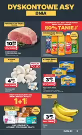 Netto gazetka tydzień 37 Strona 3: Banan luz €3,49, Szyinka wieprzowa Sztuka Mięsa Mega Paka €10,99