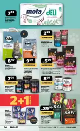 Netto gazetka tydzień 37 Strona 34: Karma sucha dla psów Rafi €39,99, Papier toaletowy 3-warstwowy Mola Delikatna €7,99