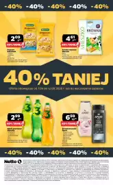 Netto gazetka tydzień 37 Strona 36: Napój gazowany Zbyszko €2,99, Popcorn Bakalland €2,09