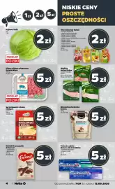Netto gazetka tydzień 37 Strona 4: Mięso mielone wieprzowe Sztuka Mięsa €5,00, Ser Królewski z Kolna Mlekpols €5,00
