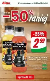Dino gazetka Strona 1: Napój niegazowany Edward Warchocki truskawka-jagoda €2,99