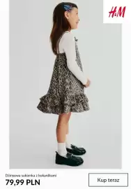 H&M gazetka tydzień 36 Strona 3: Dżinsowa sukienka z kokardkami H & M €79,99