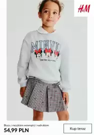 H&M gazetka tydzień 36 Strona 8: Bluza z meszkiem wewnątrz i nadrukiem H & M €54,99