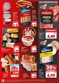 Kaufland gazetka Strona 15: Filet gotowany z indyka Krakus €6,99, Wędzonka krotoszyńska Krakus €2,99