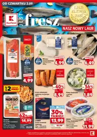 Kaufland gazetka Strona 16: Miruna nowozelandzka filet bez skóry Blue Bay €4,99, Łosoś norweski filet ze skórą Blue Bay €4,99