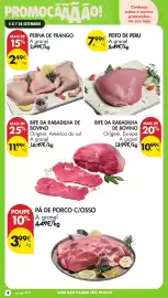 Folheto Pingo Doce Página 4: Pá de porco c/osso €3,99, Bife da rabadilha de bovino €11,99