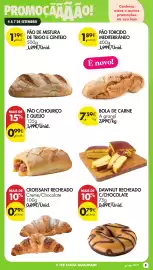 Folheto Pingo Doce Página 9: Pão c/chouriço e queijo €0,99, Croissant recheado €0,79