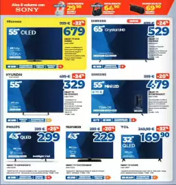 Volantino Elettrosintesi Pagina 6: Samsung 65" Crystal UHD €529,00, Hisense SMART TV OLED 55A86Q €679,00