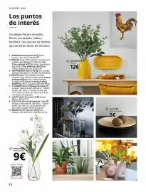 Catálogo IKEA Página 12: Kopparbjork €12,00, Plato decorativo €5,00
