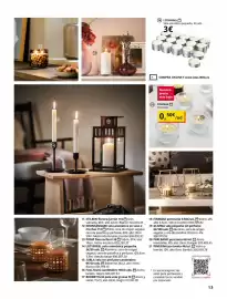 Catálogo IKEA Página 13: Portavela €0,50, Vela - aromatica pequeña €3,00