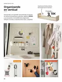 Catálogo IKEA Página 32: Ideal - estante especiero €3,50, Tabero perforado €19,00