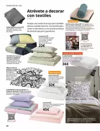 Catálogo IKEA Página 38: Blanco - funda de edredon y 2 fundas de almohada €32,00