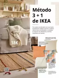 Catálogo IKEA Página 8: Svarthôtel funda de cojín €12,00, Manta €20,00