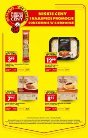 Biedronka gazetka Strona 3: Kotlet mielony lub drobiowy Nasze Smaki €7,99, Zapiekanka z pieczarkami i serem Yeemy €3,99