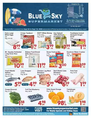 Blue Sky Supermarket flyer