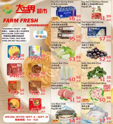 Farm Fresh Supermarket flyer (valid until 10-09)