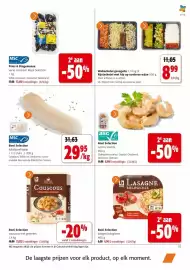Colruyt folder Pagina 15: Boni Selection kabeljauwhaasje €29,95, Boni Selection Jumbo scampi €8,99