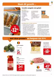 Colruyt folder Pagina 3: Bereid gehakt varken en kalf €4,84, Ronde courgettes €2,09