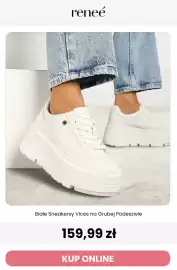 Renee magazyn tydzień 36 Strona 8: Białe sneakersy Vices na grubej podeszwie €159,99