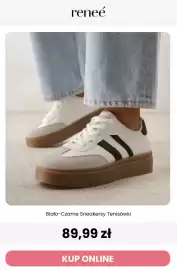 Renee magazyn tydzień 36 Strona 9: Biało-czarne sneakersy tenisówki Reneé €89,99