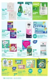 SuperPharm gazetka Strona 16: Bella Nova Maxi podpaski higieniczne €4,79, Wkładki higieniczne Carefree €16,99