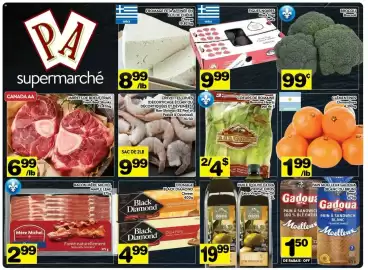 Supermarché PA flyer week 37 Page 1: Raw Shrimps €9,99, Fromage feta affinée en fût de chêne €8,99