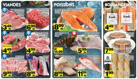 Supermarché PA flyer week 37 Page 4: Fresh sausages €4,49, Fresh Lean Ground Beef €6,99