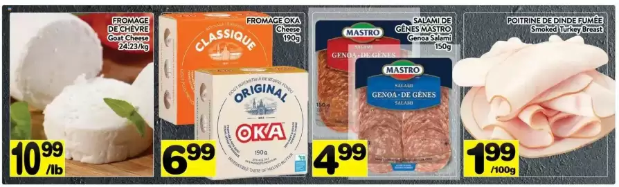 Supermarché PA flyer week 37 Page 9: Mastro genoa salami €4,99, Goat Cheese €10,99
