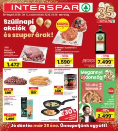 Interspar akciós újság hét 37 Oldal 1: Sajtos stangli €169,00, Spar oszibarack €659,00
