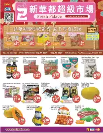 Fresh Palace Supermarket flyer week 36 Page 1: Fresh Ox Tail €9,99, Northern King Black Tiger Shrimp €8,98