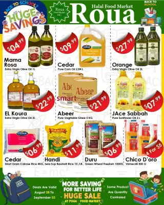 Roua Food Market flyer (valid until 10-09)