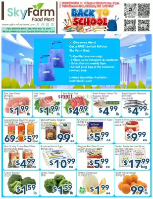 SkyFarm Food Mart flyer (valid until 10-09)