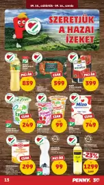 PENNY akciós újság hét 37 Oldal 17: Kékforrás ásványvíz €99,00, Tarka joghurt eper, sárgabarack €99,00