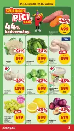 PENNY akciós újság hét 37 Oldal 2: Kelkáposzta €399,00, Karfiol €599,00