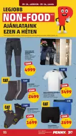 PENNY akciós újság hét 37 Oldal 35: Cat munkászokni €1.699,00, Cerva max neo munkavédelmi nadrág €4.999,00