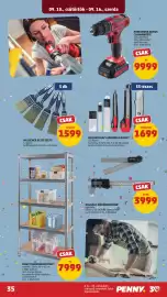 PENNY akciós újság hét 37 Oldal 39: Meistercraft vágókés készlet €1.699,00, Nagy teherbírású polc €7.999,00