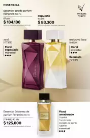 Catálogo Natura Página 77: Floral intensidad (93620) €3.300,00, Natura - essencial eau de parfum feminino 100 ml €104.100,00